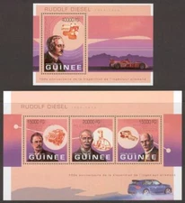 STA613 Guinea 2013 MNH 2 Sheets High CV Rudolf Diesel Motor Vehicles