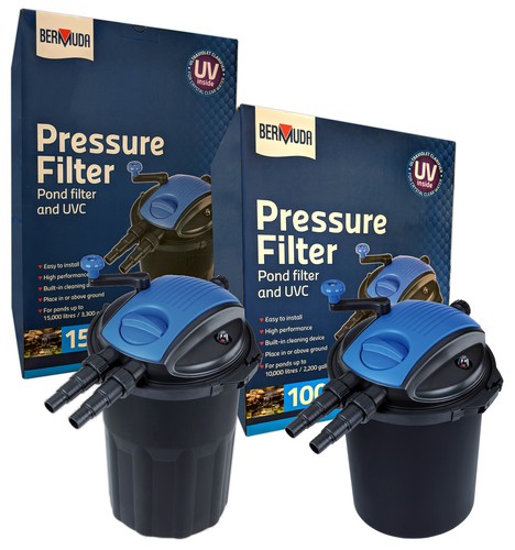 Bermuda Pond Pressure Filter UVC System UV 10000 15000 Water Koi Fish
