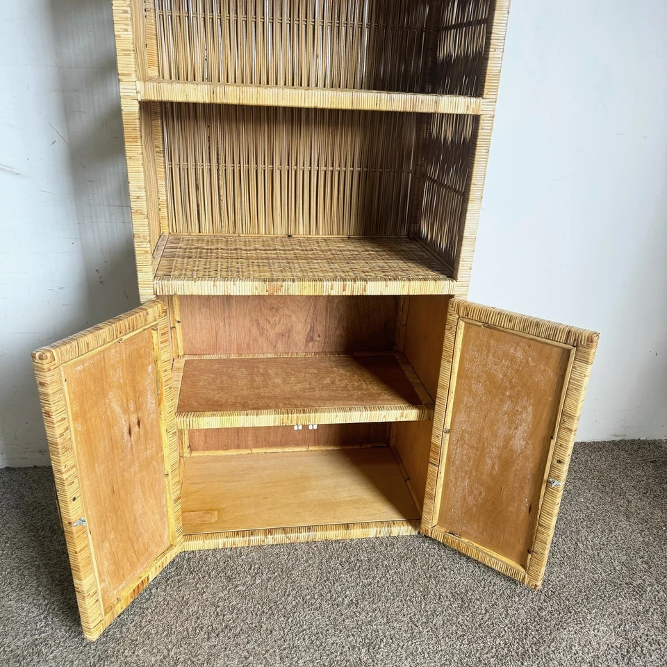 Etagere de mimbre costero boho chic Foto 4 de 4