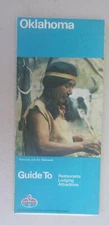 1978 Oklahoma road map Standard oil gas Tsa-La_Gi Tahlequah Indian