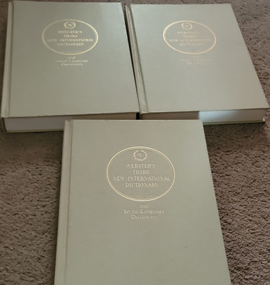 Webster's Third New International Dictionary Set of 3 Hardcover Books