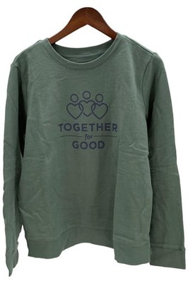 Studio Park x Together for Good Women's Crewneck Sweatshirt Sage