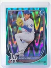 ROKI SASAKI 2025 BOWMAN CHROME ROOKIES AQUA RAYWAVE DODGERS RC /199 Q0223