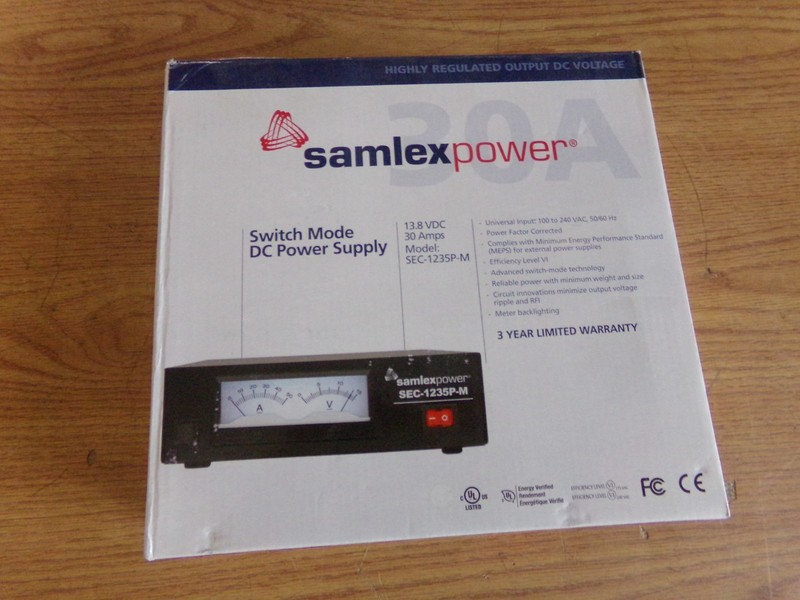 SAMLEX POWER SEC-1235P-M SWITCH MODE DC POWER SUPPLY NEW IN BOX