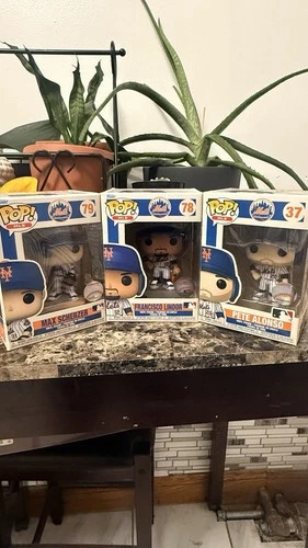 Funko Pop! Vinyl Mets Lot of 3 Pete Alonso /Max Scherzer /Fransico Lindor MLB