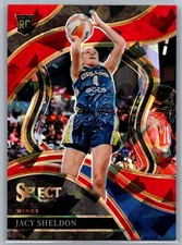 2024 Panini Select WNBA JACY SHELDON Red Ice Prizm Courtside RC #240 Wings Sky