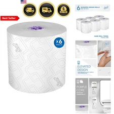 Paper Towels Bulk 6 Rolls 950' Absorbent Disposable White Sheets