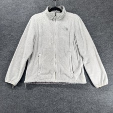 The North Face Women's Off White Fleece Sherpa Full Zip Jacket Women  s Small