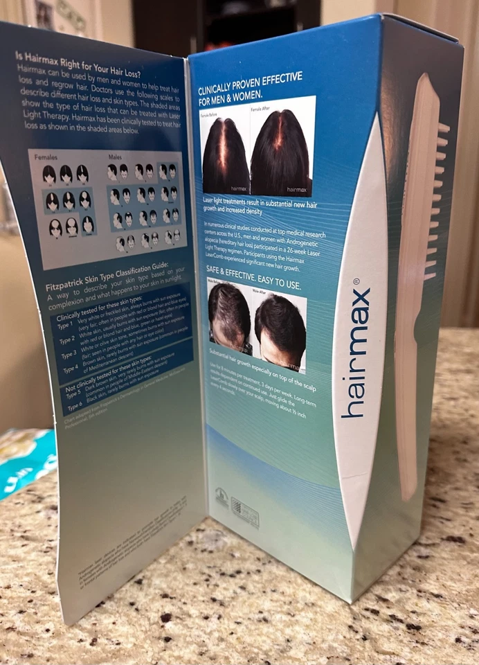 HAIRMAX PRO 12 LaserComb/12 láseres para el crecimiento del cabello - NUEVO - NUNCA USADO - SIN ABRIR Foto 4 de 4