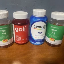 Goli Gummies With Fiber Gummies And Centrum For Men
