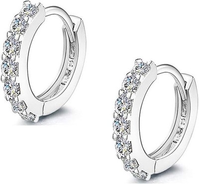 Aretes De Plata 925 Circonita Cúbica Pendientes Para Mujer Niñas Moda En Oferta