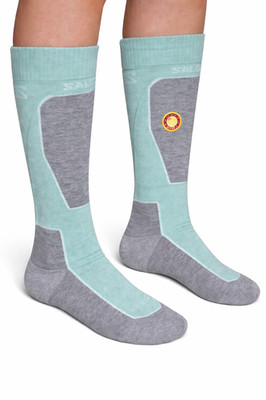 Salomon Damen Skisocken ACCESS LD32 2 Paar Blau Merino Wintersocken Ski