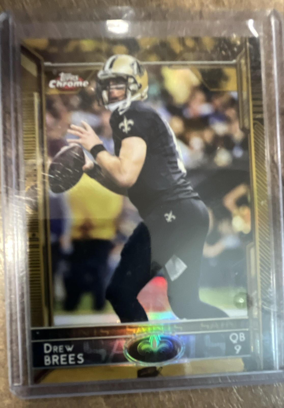 2015 Topps Chrome - Drew Brees #12 Gold Refractor /50