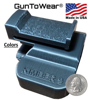 Holster for Kimber 9 Micro In Waistband IWB Made in USA, 3D Printed, 7 colors