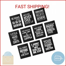 10 Pieces Inspirational Wall Poster Positive Quote Posters Wall Decor Affirmatio