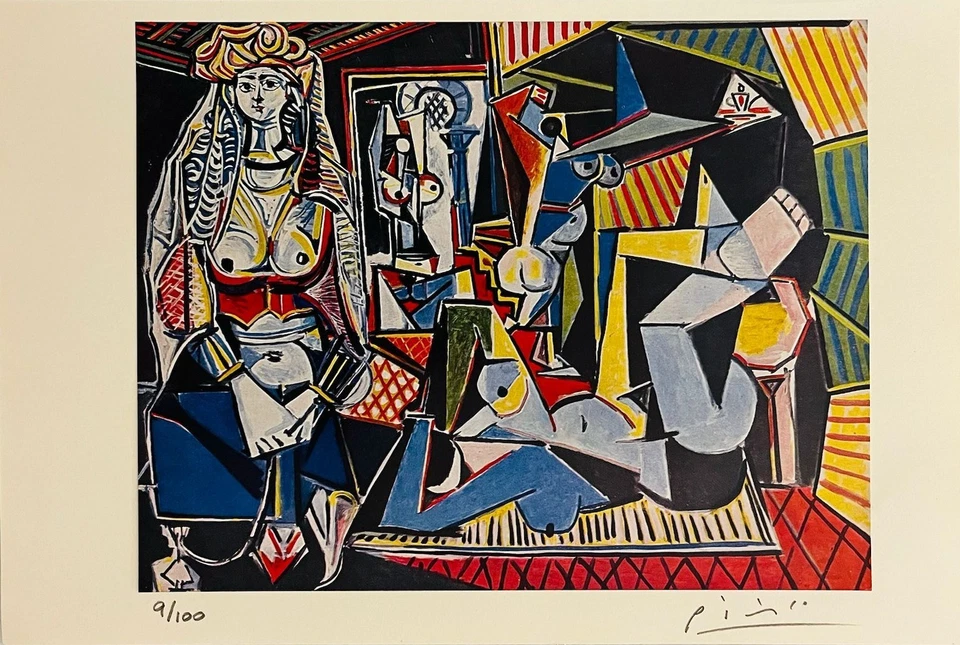 Pablo Picasso - Impresión original firmada con certificado de autenticidad y valoración de $3.500. Foto 3 de 4