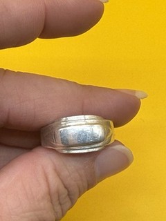 Sterling Silver 925 Men’s Signet Ring Engravable Sz 11 No Reserve NR