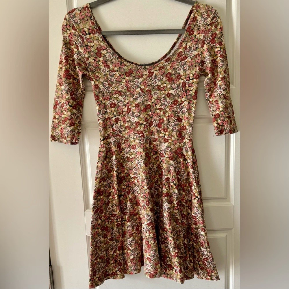 sparkle and fade skater dress SPARKLE & FADE Women's Medium A-Line Dress Scoop Neck Knee Length Stretch Skater
