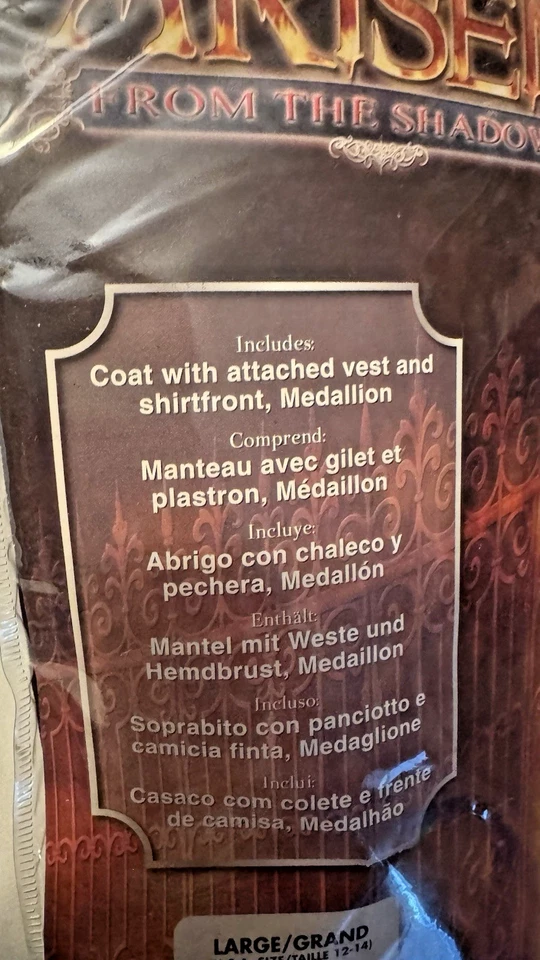 Rubíes Surgidos Real Vampiro Halloween Disfraz Niño Talla Grande 12-14 Foto 2 de 3