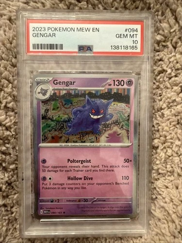 Pokemon 2023 Gengar Sv Scarlet & Violet 151 094/165 Holo PSA 10 English