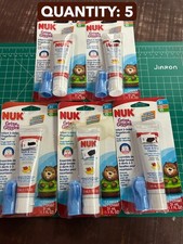 New 35pack lot Nuk Infant Baby Finger Tooth Brush Set Toothpaste 1.4 oz