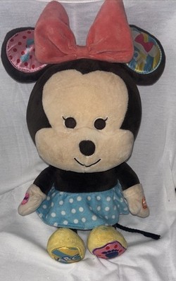 Disney Hooyay Hug and Play Talking Minnie Mouse Plush Head Start Learning Works!