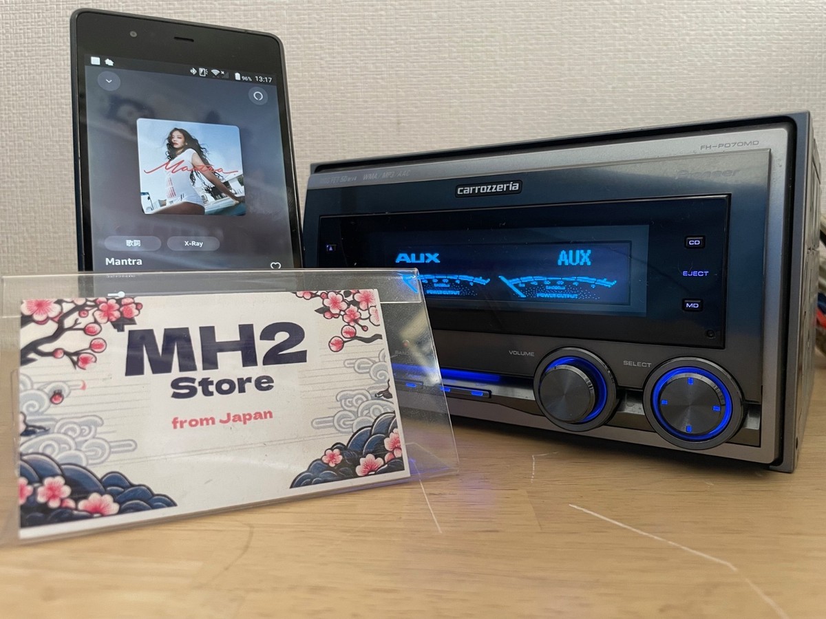 Pioneer Carrozzeria FH-P070MD 2DIN Car Audio CD MD AUX Player With