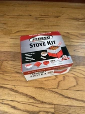 NEW Sterno Stove Kit Stove w/ Wind-shield Pan Cup Utensil