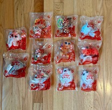 McDonald's 2009 Ty Teenie Beanie Babies - 30 Years Set of 11 Vintage Promo Toy