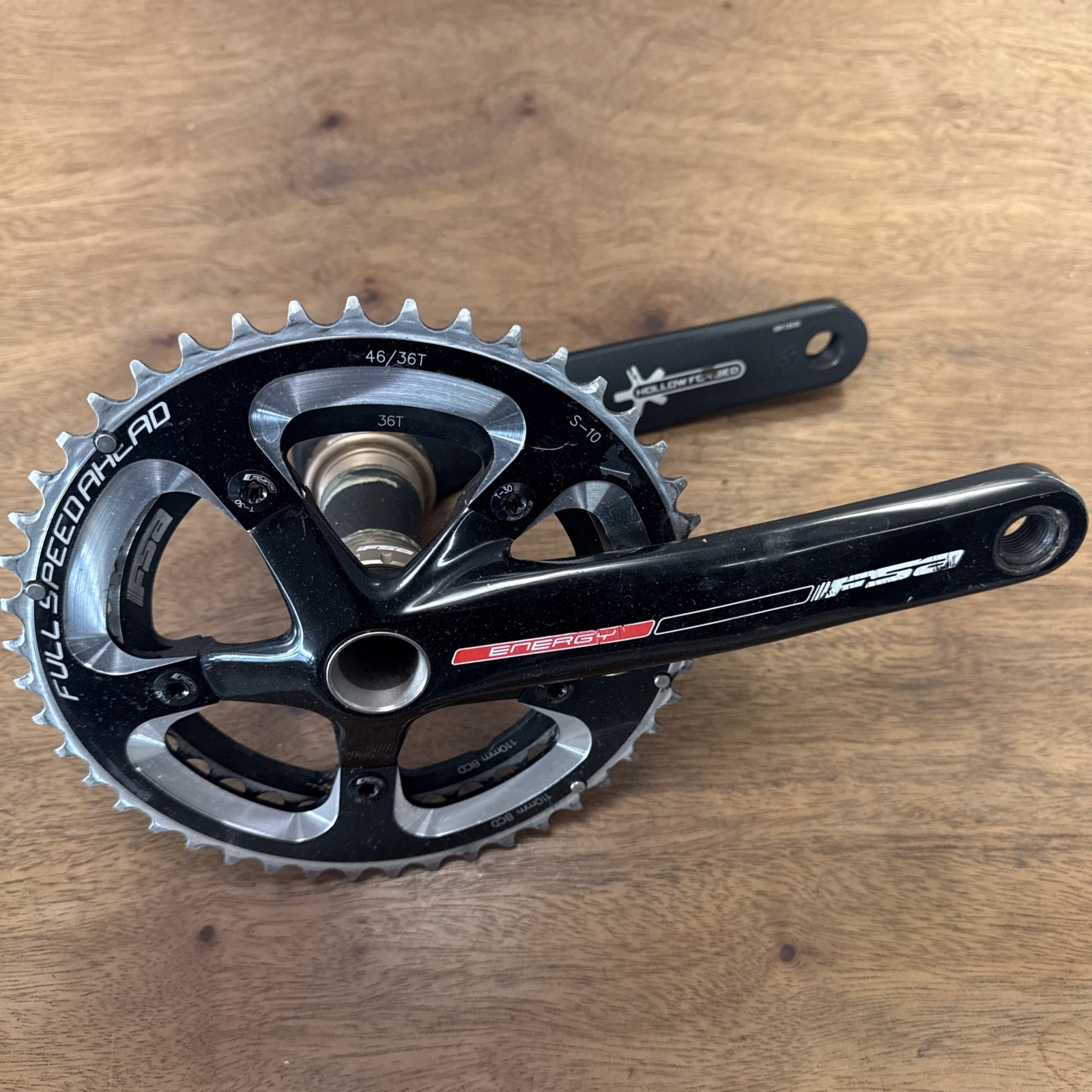 FSA Energy Crankset 110 BCD 172.5mm 46/36t Mega Exo Hollow F