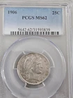 1906 Barber Quarter MS 62