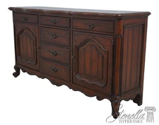 70034: HOOKER Country French Distressed Carved Sideboard