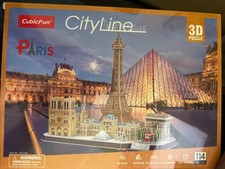 City Line Cubic Fun Paris 3D Puzzle 114 Pieces NEW SEALED