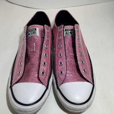 Converse All-Star  Girls Pink Glitter Size 5  Excellent Condition !!! 