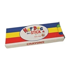 Hot Dog on a Stick CRAYONS Muscle Beach Lemonade Promo 4-Pack Kid Power UNUSED