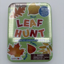 Bendon Leaf Hunt Magnetic Learning Activity Educational Tin STEM Brand New 7 