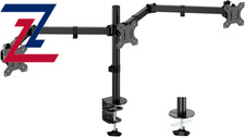 Triple Monitor Desk Mount Fits 3 Screens up to 27 inch Load Bearing 17.6 lbs Per