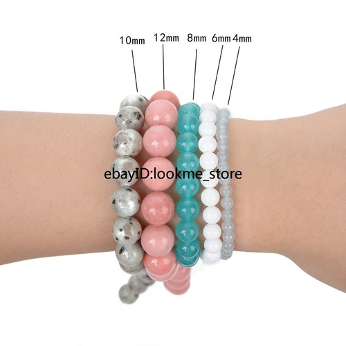 Natürliche Runde Amazonit Stein Lose Perlen für Armbänder Halskette Schmuckherstellung - Bild 3 von 14