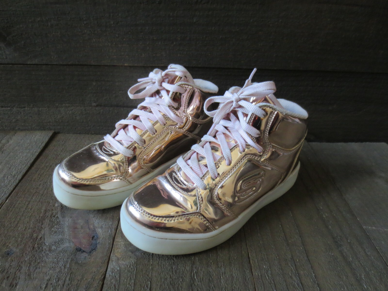 skechers energy lights rose gold