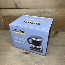 New Open Box Cosori Coffee Mug Warmer & Mug Set Premium 24Watt Stainless Steel