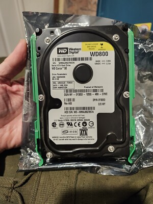 Western Digital WD800 3.5'' Internal Desktop Computer SATA HHD Hard Disk Drive