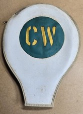Vintage Rare CW Tennis Racket Cover cover only Great collectible display piece