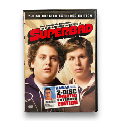 Superbad DVD Comedy 2 Disc Unrated Extended Edition McLovin!!