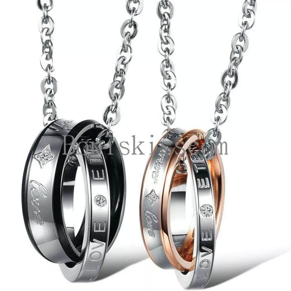 Matching Couple Rings Gift for Girlfriend Boyfriend Gullei.com