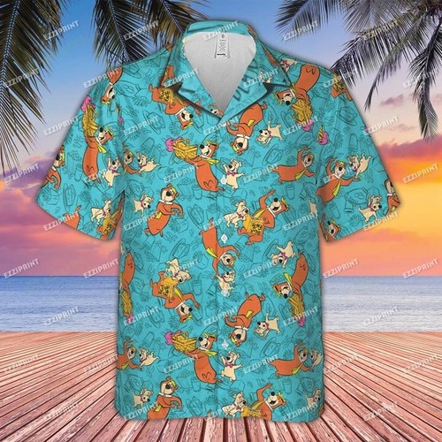 THE YOGI BEAR SHOW Patterns Hawaiian Shirt