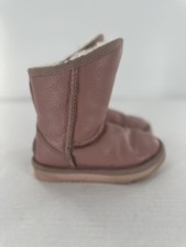 Australia Luxe Collective Girls Boots Size 10 US Pink Leather Shearling Cosy