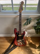 1960’s Eko Cobra Electric Guitar Modefied Vintage Italy Rare Red Tremolo