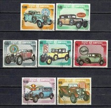 Voitures Kampuchea 1984 (42) Yvert n° 491 à 497 oblitérés used