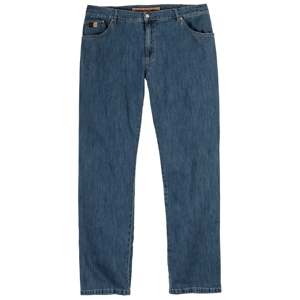 XXL Revils Stretch-Jeans denimblau stone-washed OEKO-TEX® 100, bequem weich NEU - Bild 1 von 1