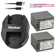 Kastar Battery Oval USB Charger for Sony NP-FP30 NP-FP50 NP-FP70 NP-FP90 NP-FP91